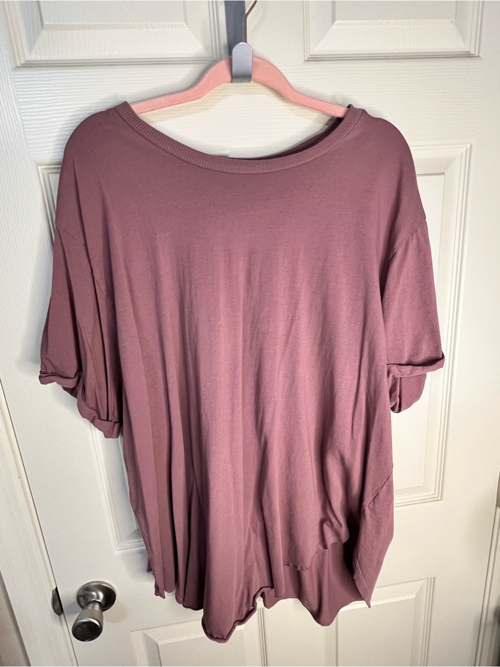 torrid Mauve Short-Sleeve Draped Tee Sz 26/28
